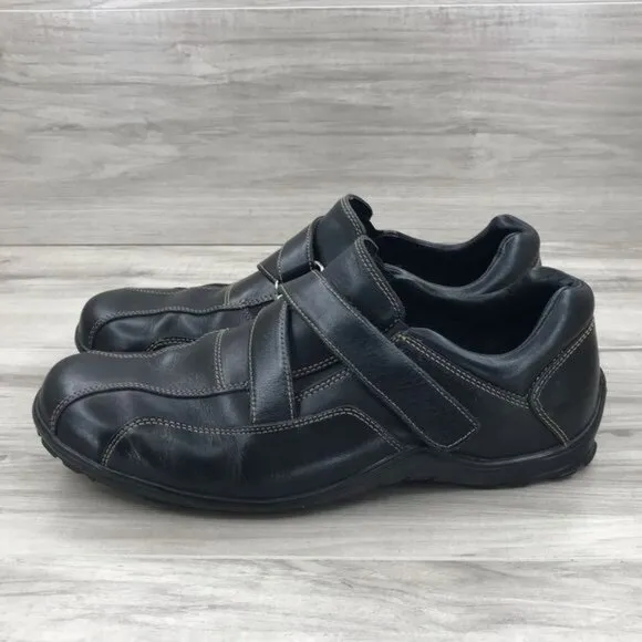 Cole Haan Sneakers Mens 9M Black Leather Hook and Loop Shoes