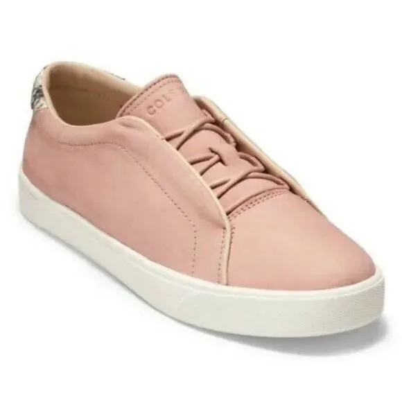 Cole Haan Womens Grandpro W16492 Light Beige Lace Up Sneakers