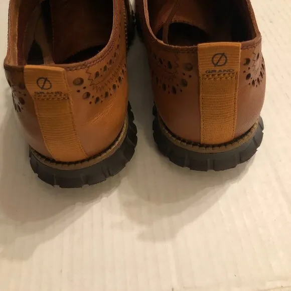 Cole Haan zerogrand men's brown leather wingtip Oxford shoes  size: 9M