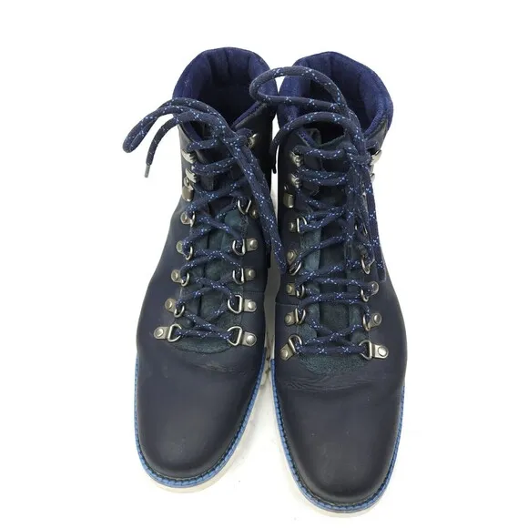 Cole Haan Zerogrand Navy White Hiker Boots Mens 9.5 M