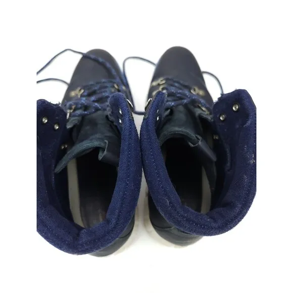 Cole Haan Zerogrand Navy White Hiker Boots Mens 9.5 M