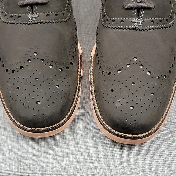 Cole Haan Zerogrand Shoes Magnet Sunset Leather Oxford Mens C29672 Men's 10.5