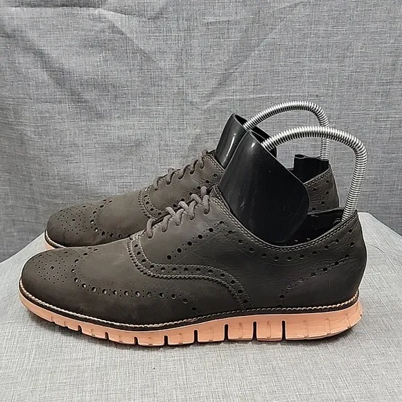 Cole Haan Zerogrand Shoes Magnet Sunset Leather Oxford Mens C29672 Men's 10.5