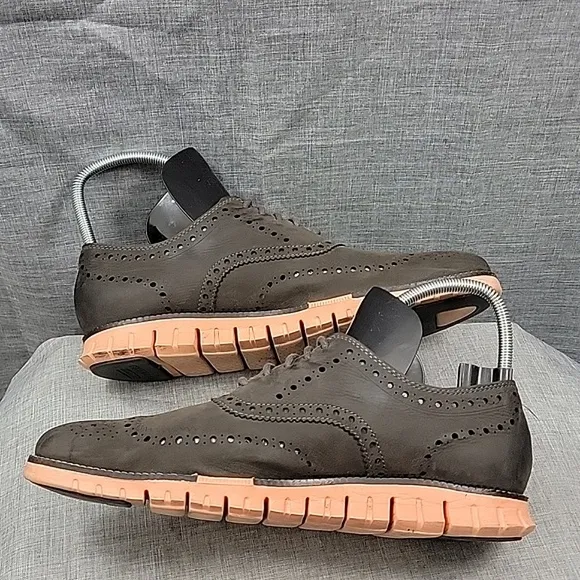 Cole Haan Zerogrand Shoes Magnet Sunset Leather Oxford Mens C29672 Men's 10.5