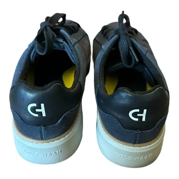 Cole Haan Womens Topspin Sneaker Blazer Blue Metallic Suede Leather Shoes 10 B