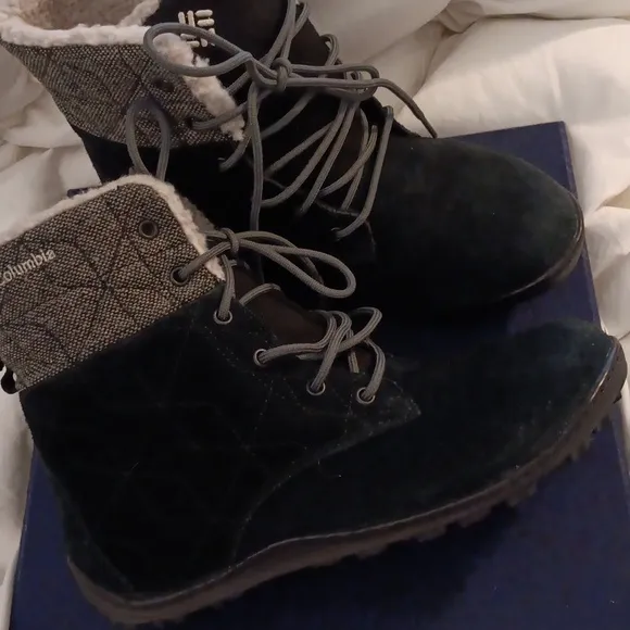 Columbia Powder Summit Shorty Wool Boots Size 7