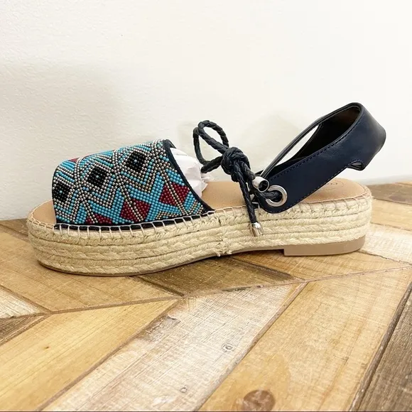Comfortview Ashlyn Ankle Wrap Espadrilles 8WW
