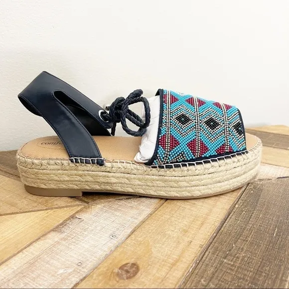 Comfortview Ashlyn Ankle Wrap Espadrilles 8WW