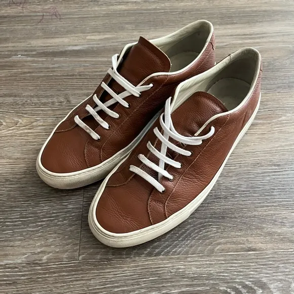 Common Projects Men's Brown Leather Sneakers