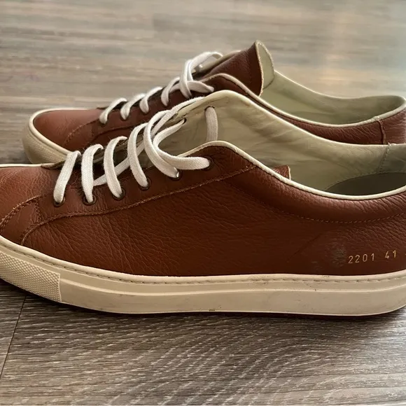 Common Projects Men's Brown Leather Sneakers