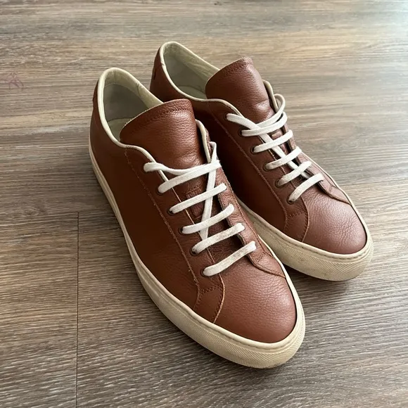 Common Projects Men's Brown Leather Sneakers