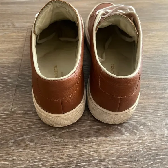 Common Projects Men's Brown Leather Sneakers