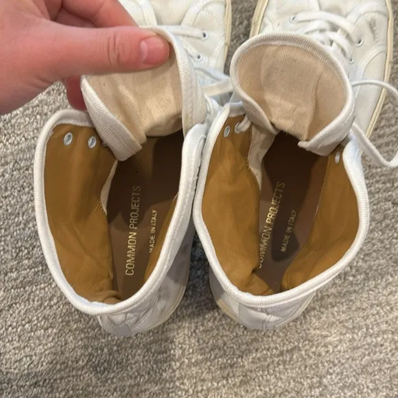 COMMON PROJECTS Men's Tournament High White Shoes
