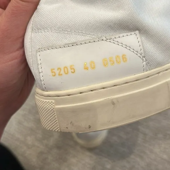 COMMON PROJECTS Men's Tournament High White Shoes
