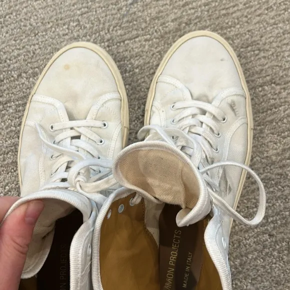 COMMON PROJECTS Men's Tournament High White Shoes