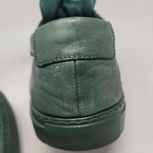 Common Projects Shoes Men EU46 US13 Green Leather Original Achilles Sneakers Low