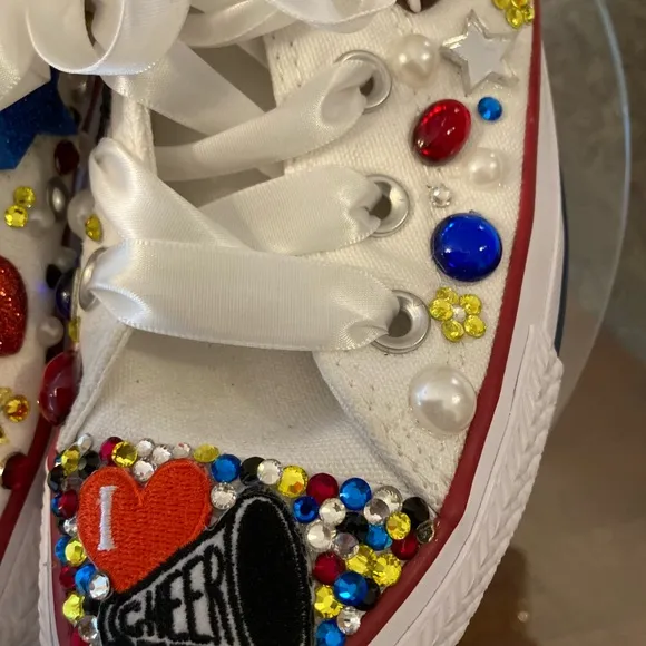 CONVERSE  Athletic Shoes- custom cheer patriotic