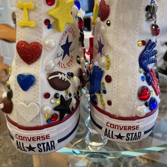 CONVERSE  Athletic Shoes- custom cheer patriotic