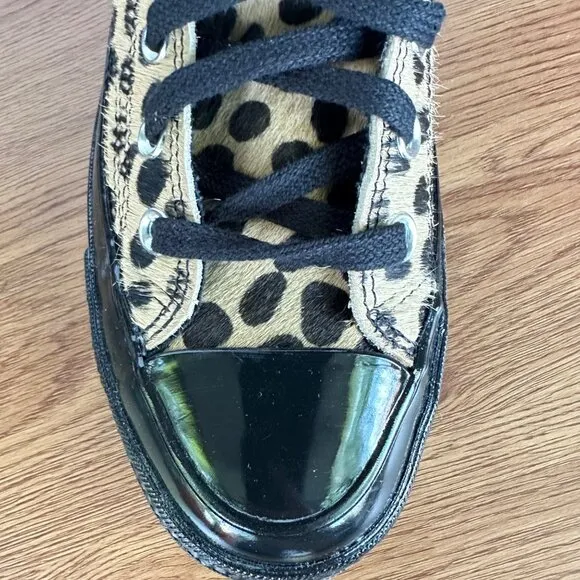 ❤️❤️❤️Converse Chuck 70 Hi Pony Hair Leather 9 Women Shoes Leopard Print A12705C