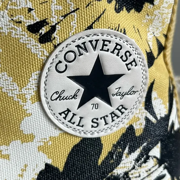 Converse Chuck 70 High Top Hybrid Floral Women’s Shoes Saturn Gold 9.5