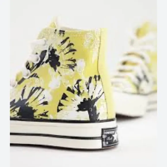 Converse Chuck 70 High Top Hybrid Floral Women’s Shoes Saturn Gold 9.5