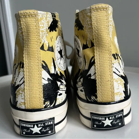 Converse Chuck 70 High Top Hybrid Floral Women’s Shoes Saturn Gold 9.5