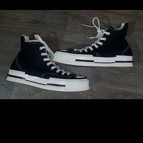 Converse Chuck 70 Plus Black and White High-Top Sneakers