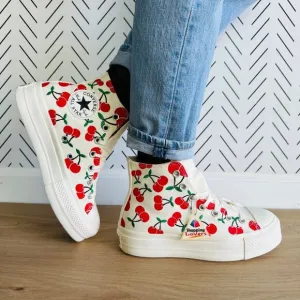 🤩Converse Chuck Taylor All Star Lift Platform 7 Women's Shoes Cherries A08096C