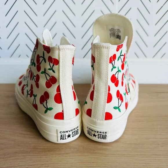 🤩Converse Chuck Taylor All Star Lift Platform 7 Women's Shoes Cherries A08096C