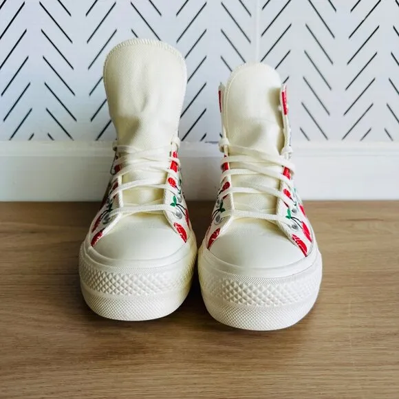 🤩Converse Chuck Taylor All Star Lift Platform 7 Women's Shoes Cherries A08096C