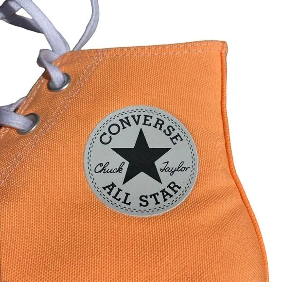 Converse Chuck Taylor All Star High Lift Platform Peach Beam 8.5 EUC