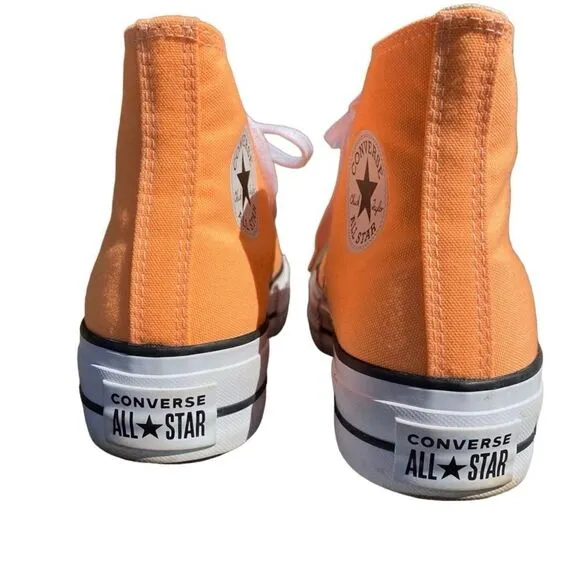 Converse Chuck Taylor All Star High Lift Platform Peach Beam 8.5 EUC