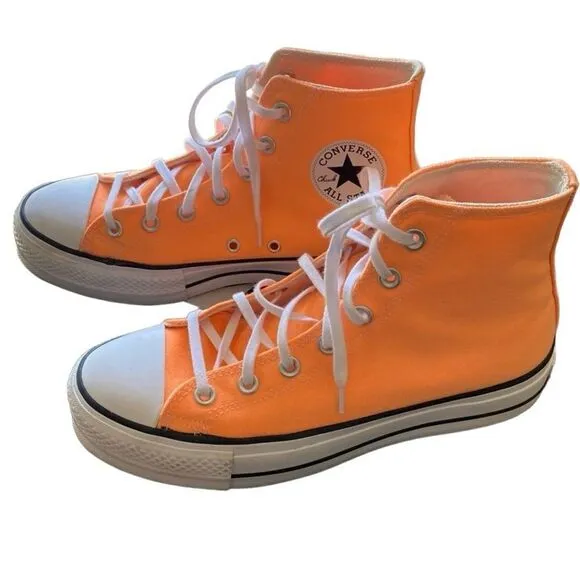 Converse Chuck Taylor All Star High Lift Platform Peach Beam 8.5 EUC