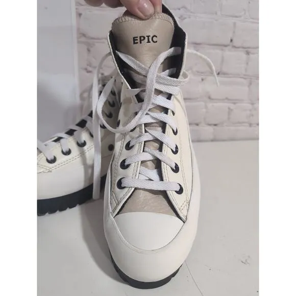 Converse CHUCK TAYLOR Lugged 2.0 High By You Custom Shoe Mens 7.5 W 9.5 Leather
