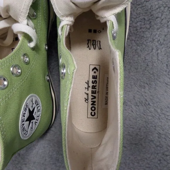 Converse Chuck 70 High Top Green Fabric Shoes Woman's Size 8.5 and 11.5 A04585C