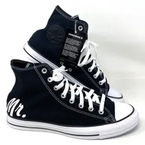 Converse Ctas High Top Canvas Black Wedding Men Sneakers Custom A02247C-BLKBLKWT