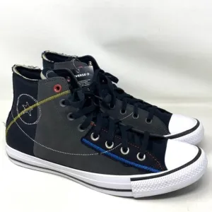 Converse Ctas High Top Shoes Storm Black Men’s Size Suede Sneakers Skate 173106C