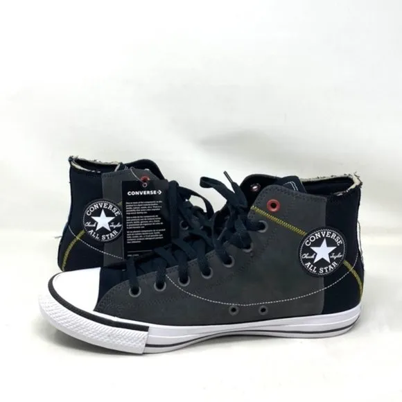 Converse Ctas High Top Shoes Storm Black Men’s Size Suede Sneakers Skate 173106C