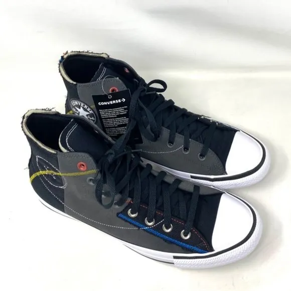 Converse Ctas High Top Shoes Storm Black Men’s Size Suede Sneakers Skate 173106C