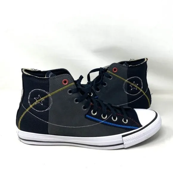 Converse Ctas High Top Shoes Storm Black Men’s Size Suede Sneakers Skate 173106C