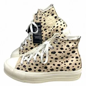 Converse Ctas Lift Platform Shoes High Leopard 568163C-WWLO Custom Women Leather