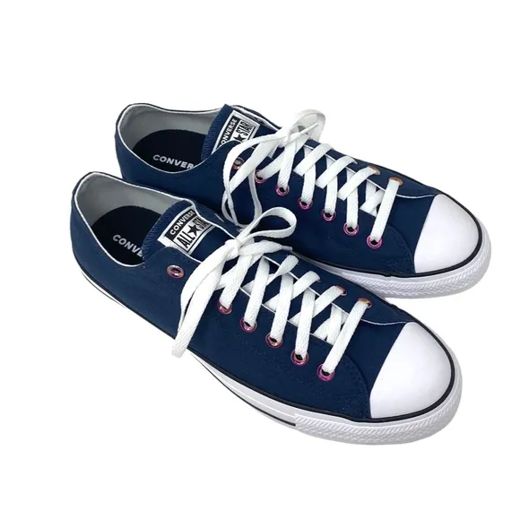 Converse Ctas Low Shoes Skate Casual Men's Size Navy Canvas Custom 168958C-WBP