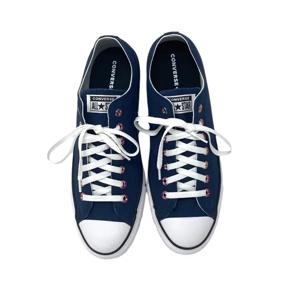 Converse Ctas Low Shoes Skate Casual Men's Size Navy Canvas Custom 168958C-WBP
