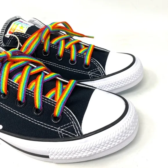 Converse Ctas Low Top Canvas Black Wedding Women's Sneakers Custom 171213C-BLWT