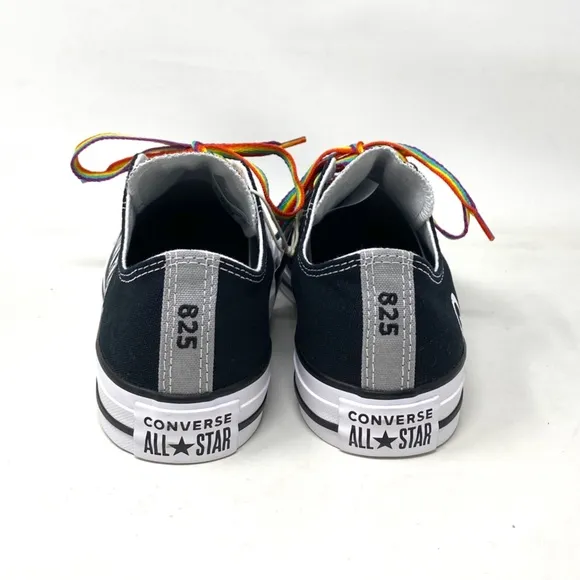 Converse Ctas Low Top Canvas Black Wedding Women's Sneakers Custom 171213C-BLWT