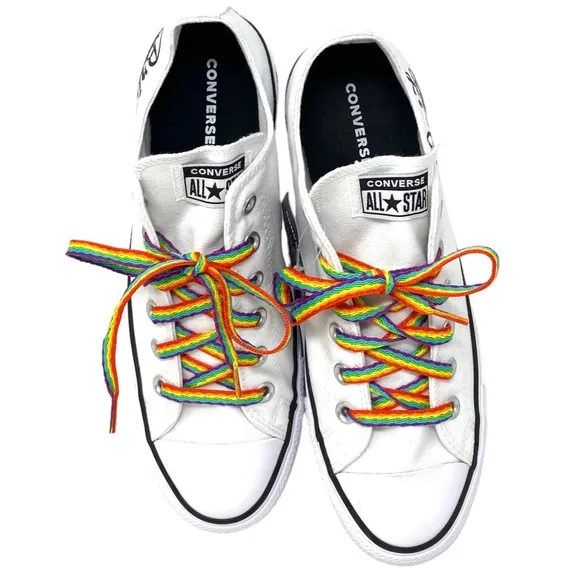 Converse Ctas OX Low Wedding White Canvas Women's Sneakers Custom 171213C- Multi