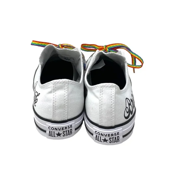 Converse Ctas OX Low Wedding White Canvas Women's Sneakers Custom 171213C- Multi