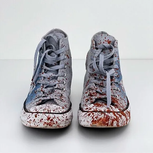 Converse Hightop Shoes Limited Edition Leather Unisex  Paint Splatter