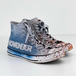 Converse Hightop Shoes Limited Edition Leather Unisex  Paint Splatter