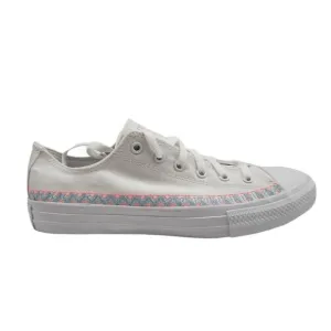 Converse Juniors CTAS Low GS Friendship Bracelet White Shoes Size 6